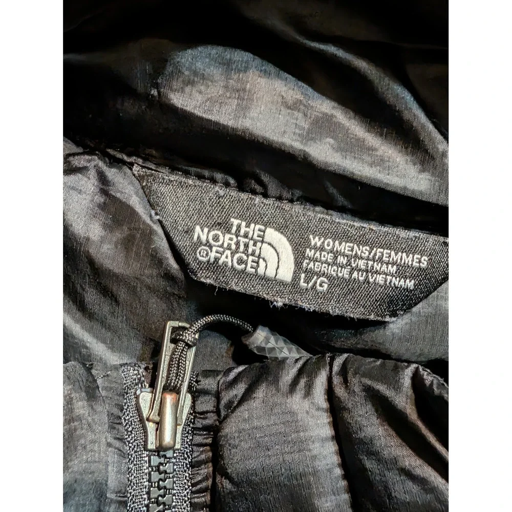 The North Face ThermoBall Womens Large Black Quilted Full Zip Puffer Jacket L